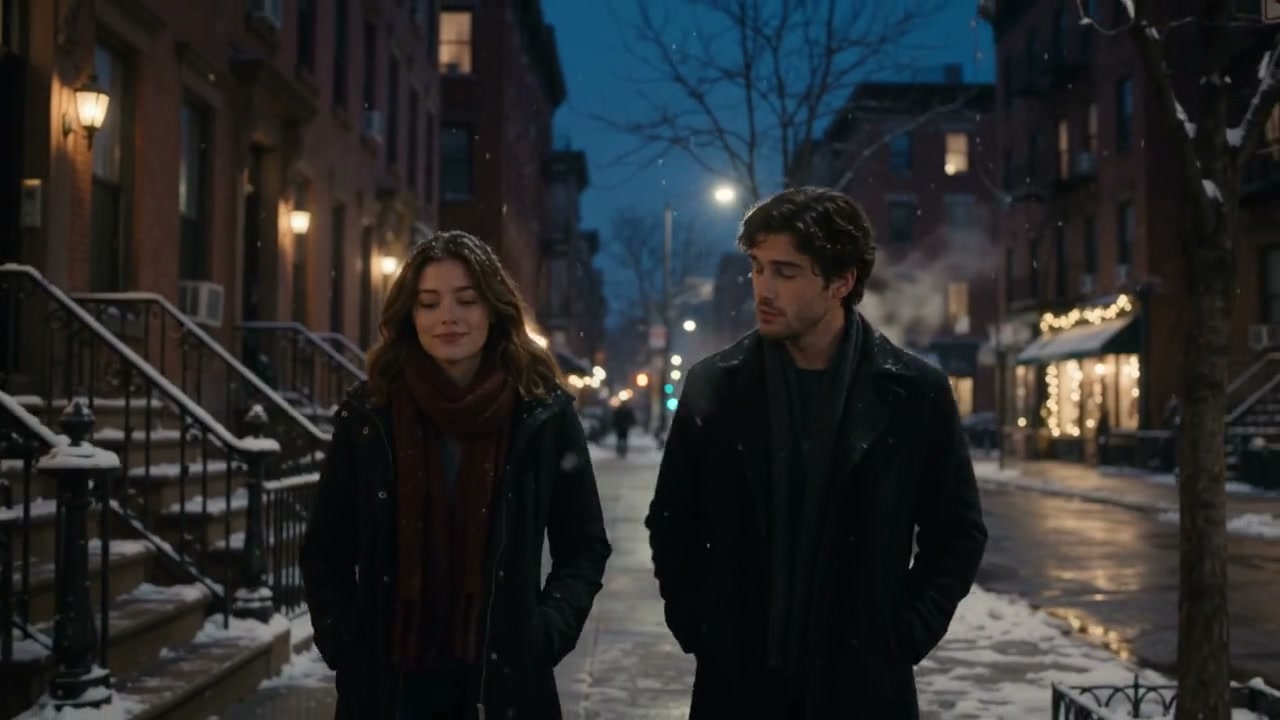 A film scene with dual subtitles: the line in English and its French translation